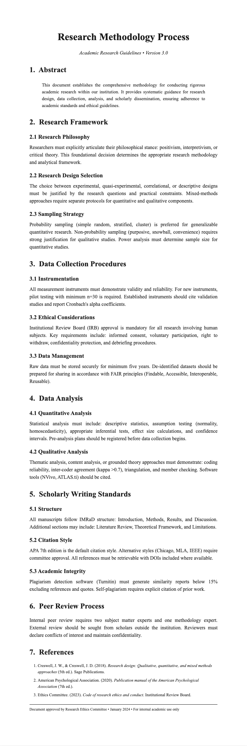 Academic thesis process document